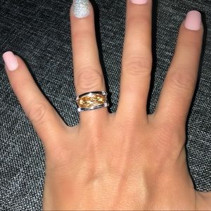 🆕925&18KGP Stamped 8mmX15mm Morganite Sz 7